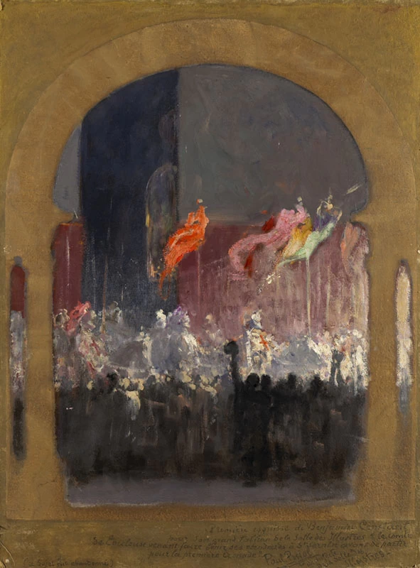 Jean - Joseph Benjamin, Constant, Il conte di Tolosa fa benedire i suoi stendardi a Saint, Sernin